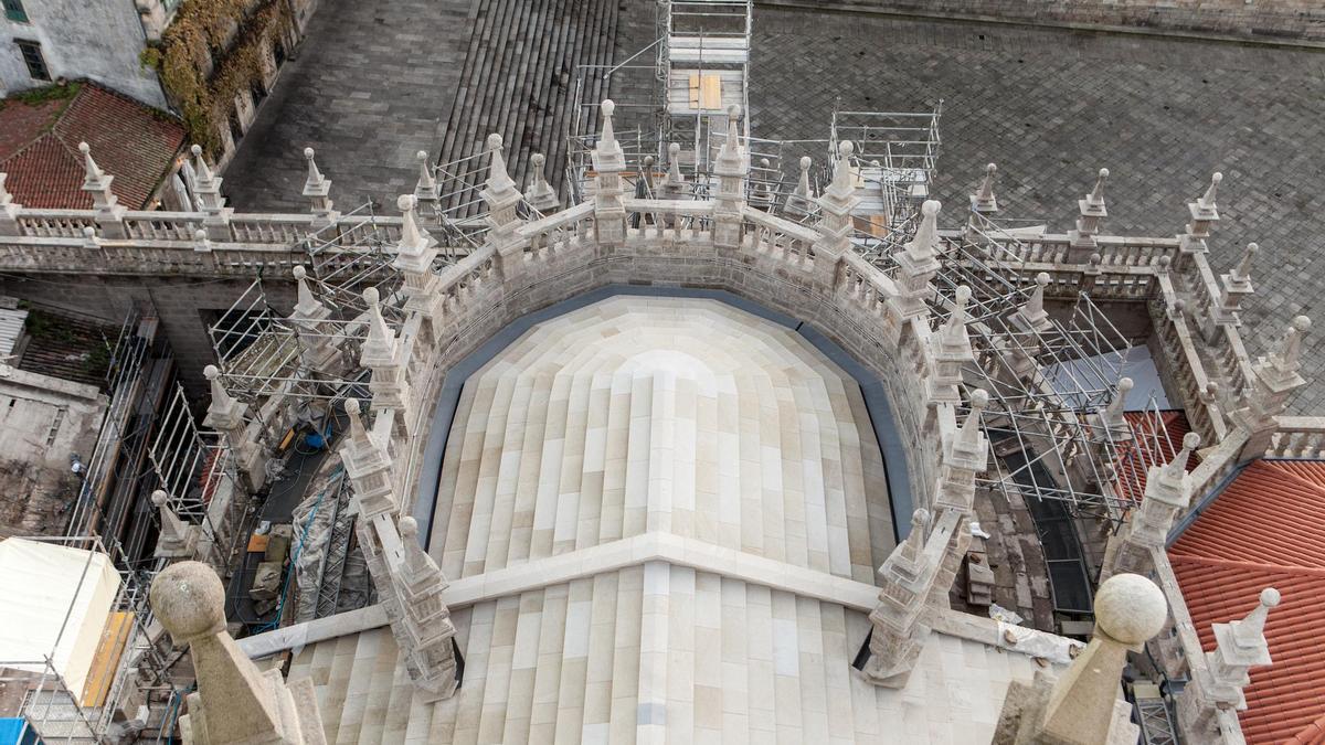 Restauración de las cubiertas de la Catedral, una de las obras finalistas en los premios COAG