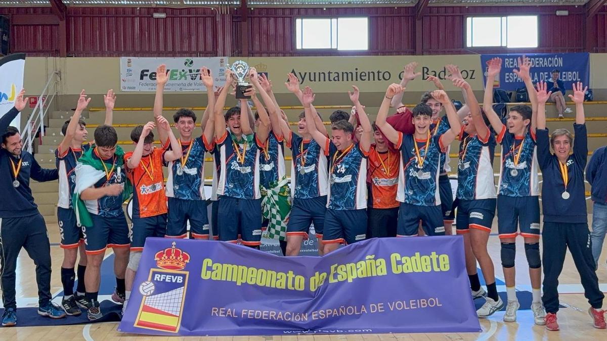 Componentes del Academia Voleibol Vytalis cadete de voleibol.