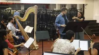 VÍDEO: "Ensemble 4.70" ultima los ensayos para abrir la temporada de la Filarmónica de Gijón