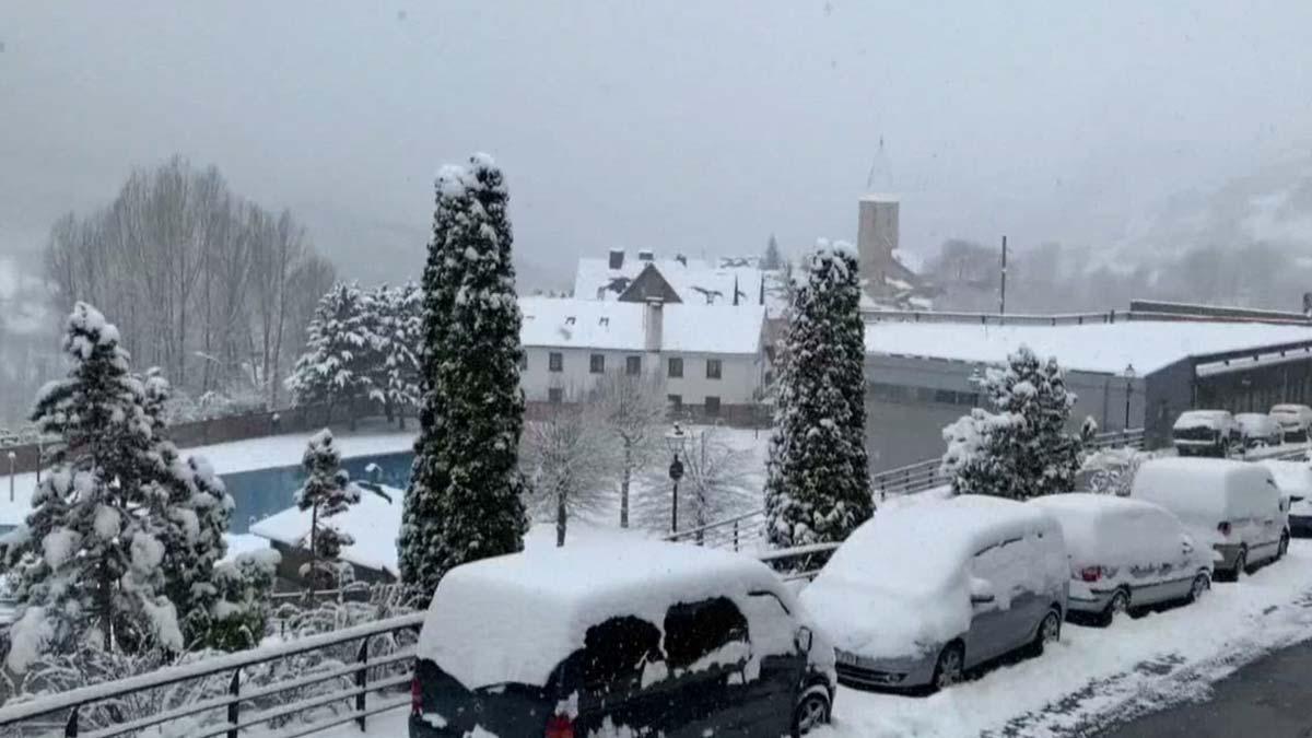 Nieve en el Pirineo antes de Semana Santa