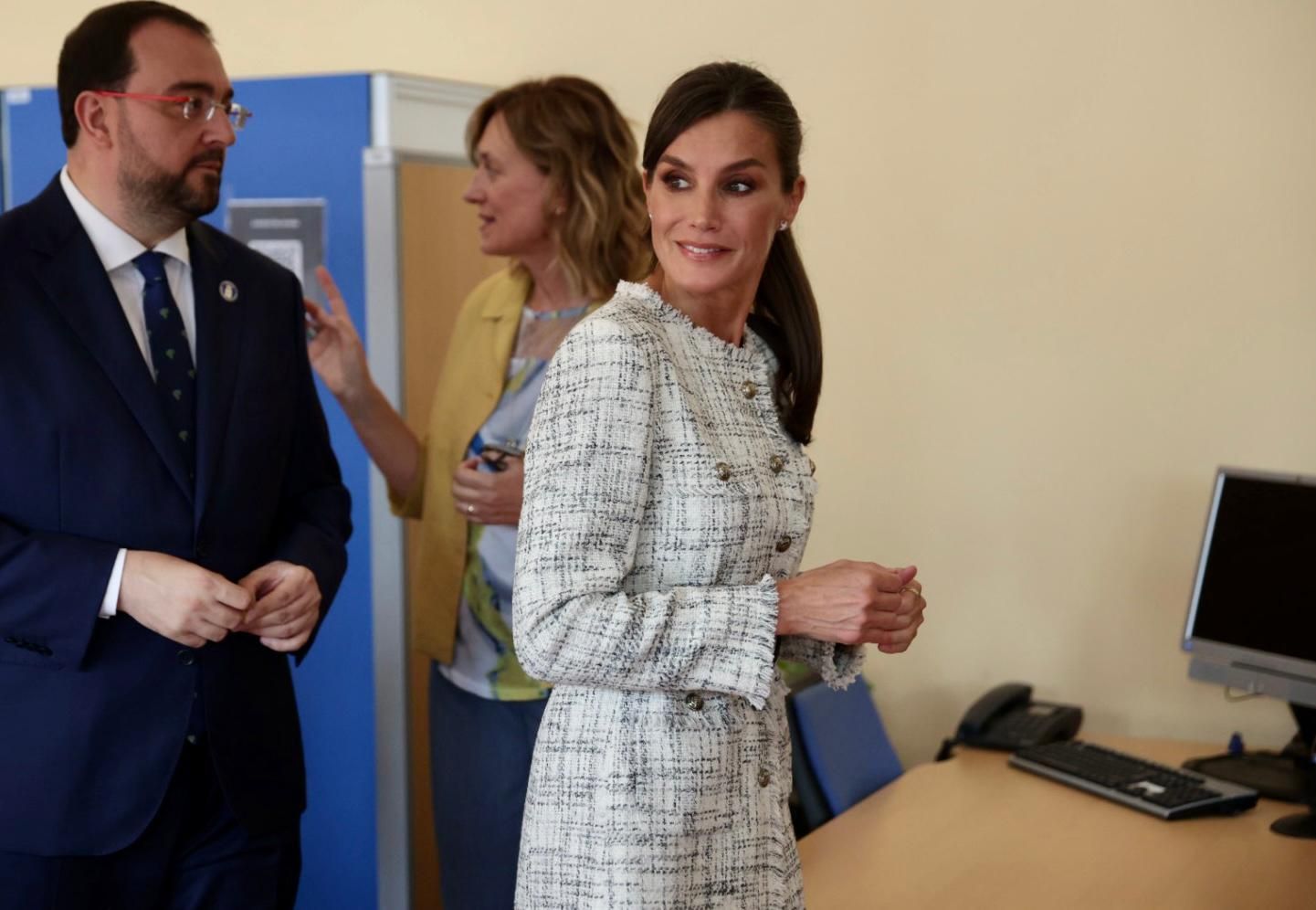 La Reina Letizia inaugura el curso de FP en el Cislan de Langreo