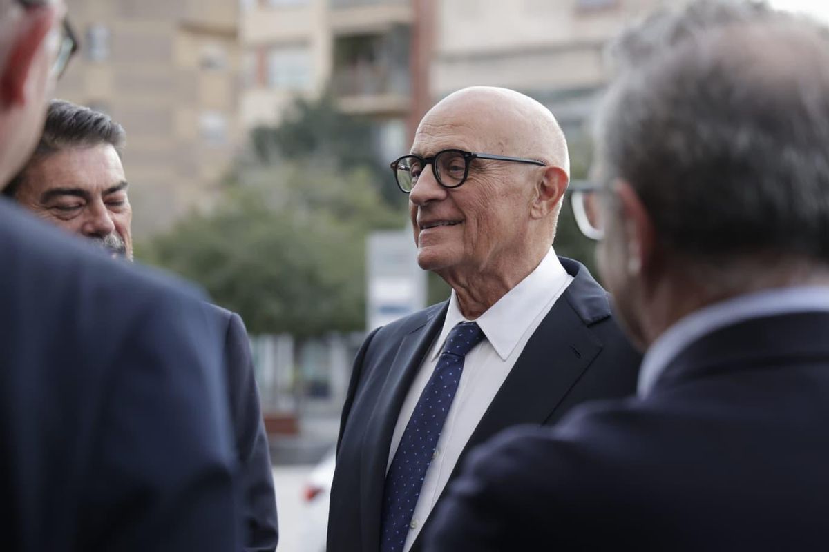 Oliu, a su llegada al Auditorio de la Diputación.