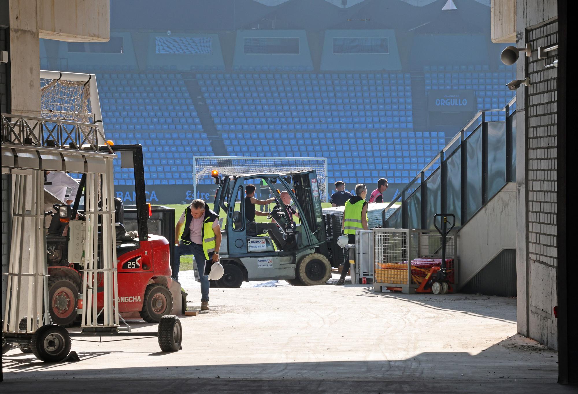 Arrancan los preparativos para el concierto de Guns N' Roses en Balaídos