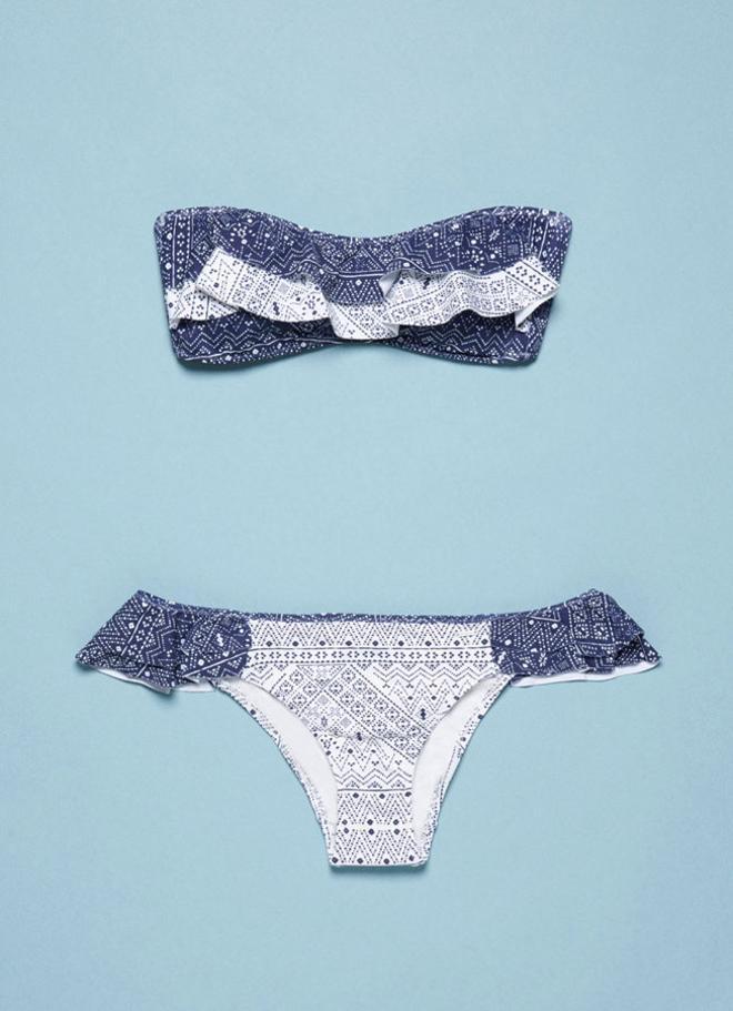 Bikini denim con volantes de Pepe Jeans
