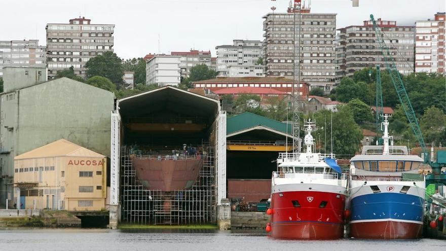 El astillero Armón de Vigo, donde ocurrió uno de los accidentes. / Marta G. Brea
