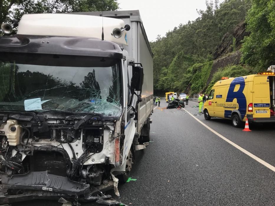 Accidente en San Tirso de Abres