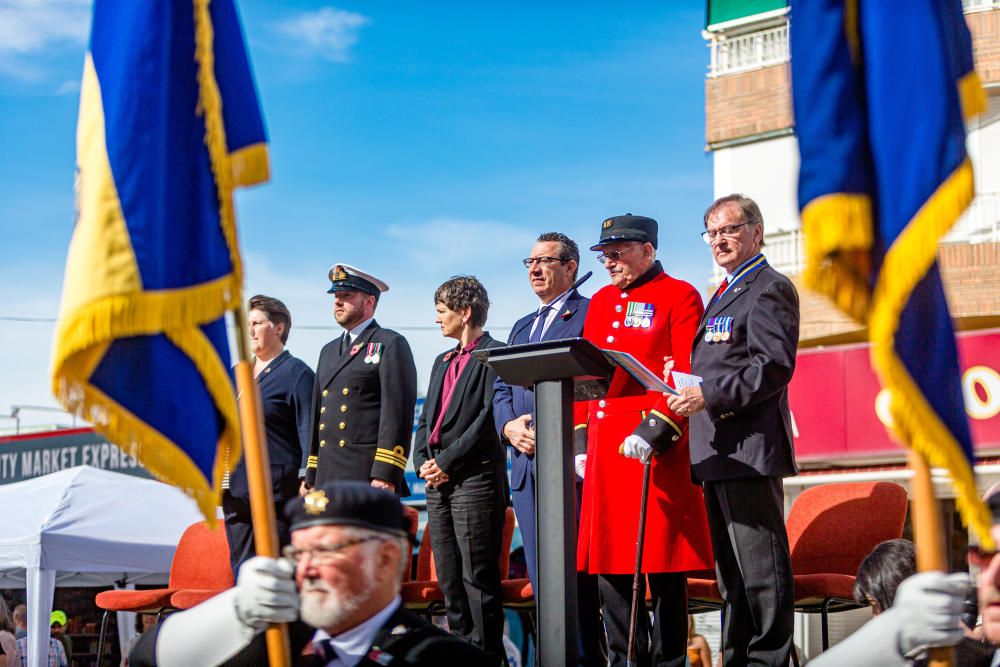 La Royal British Legion celebra un año más un desfile en honor a los soldados que murieron en la Primera Guerra Mundial