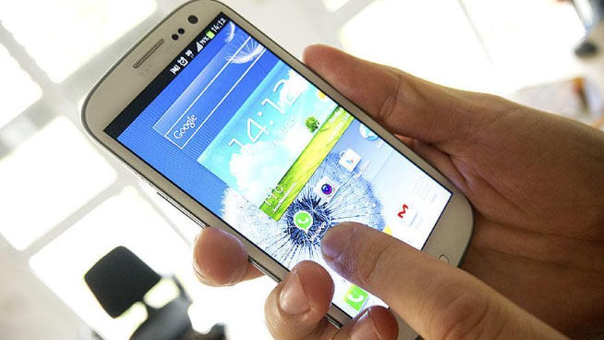 Un móvil con sistema operativo Android.