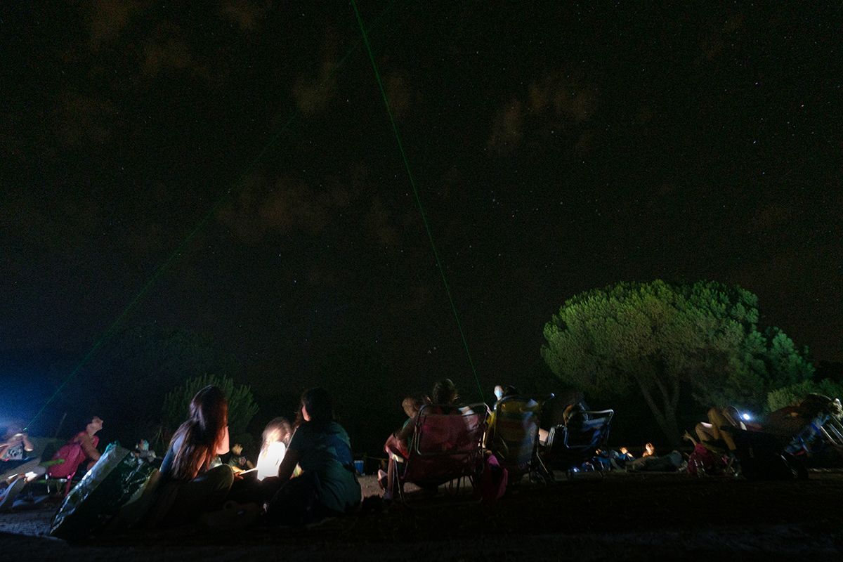 Noche de Perseidas en los Villares