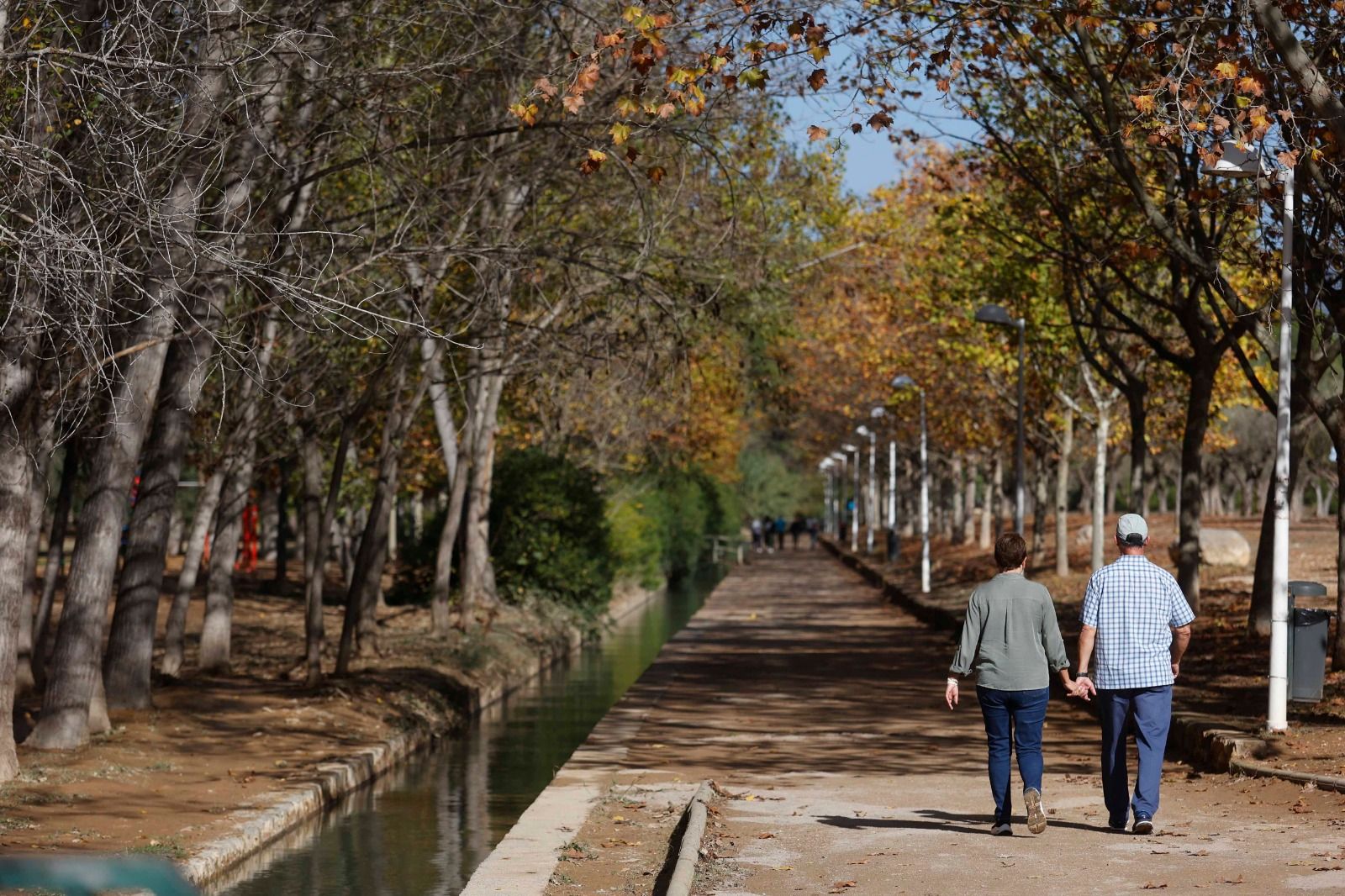 Parque de San Vicente, Lliria con colores otoñales.