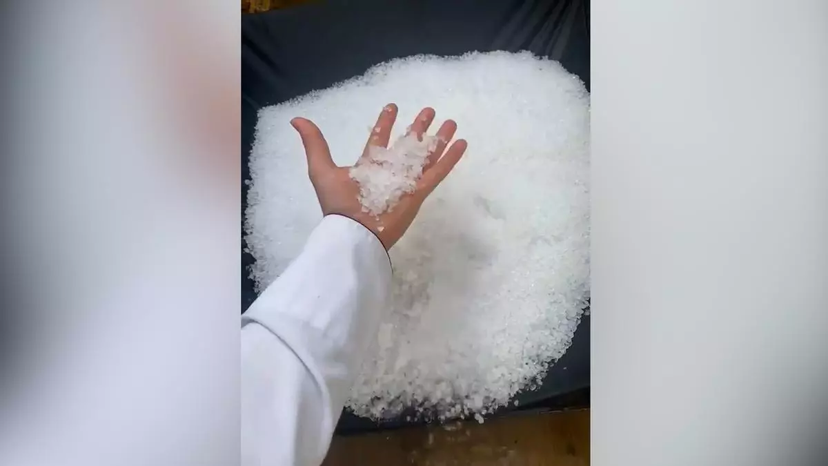 Granizada en Mallorca: la borrasca Martinho deja un manto blanco con la llegada de la primavera
