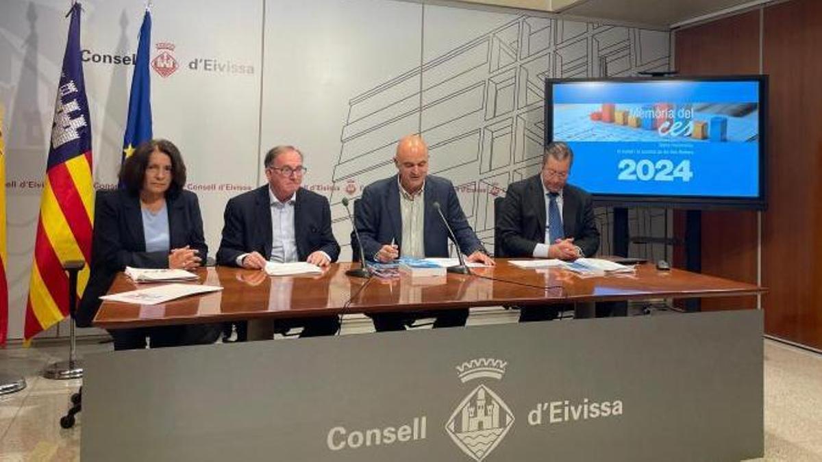 Presentación de la memoria del CES el pasado año en el Consell de Ibiza