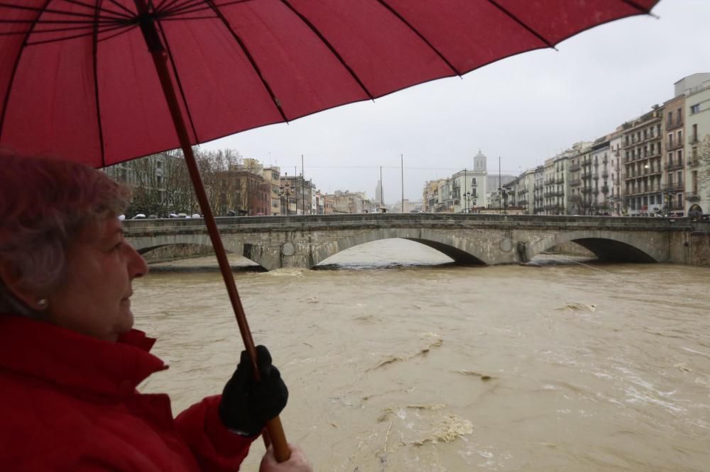 El riu Onyar, al seu pas per Girona