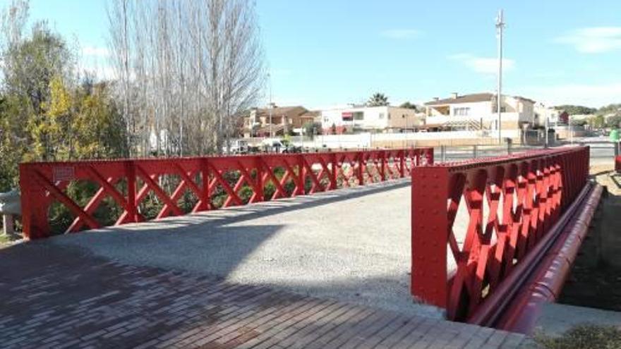 El pont de Ferro, ja restaurat.