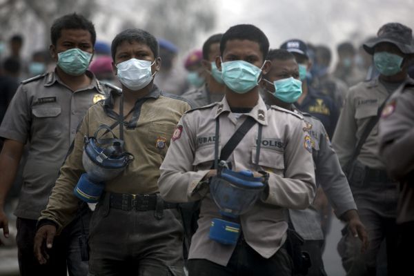 Los efectos del volcán Merapi