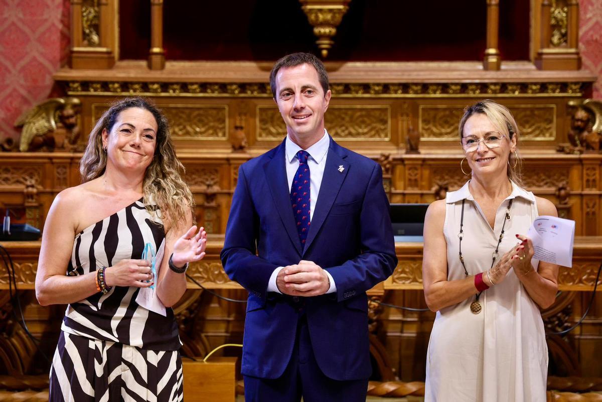 Imágenes del acto institucional de esta mañana, con la participación de Llorenç Galmés, Joana Manresa y Carolina Domingo