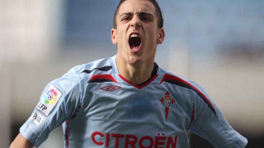 Joselu, durante su etapa en el Celta // R. GROBAS