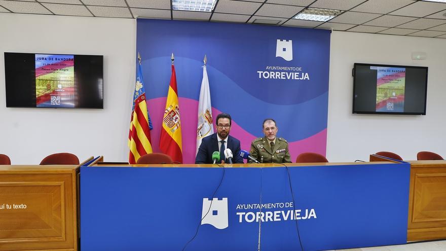 Torrevieja acoge el  21 de mayo primer acto de jura de bandera civil del MOE tras la pandemia