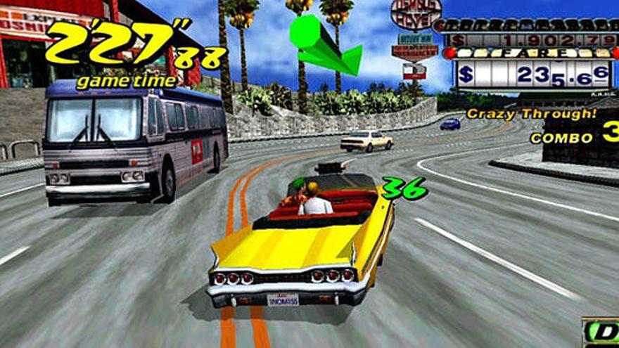 Una imagen del videojuego &#039;Crazy Taxi&#039;.