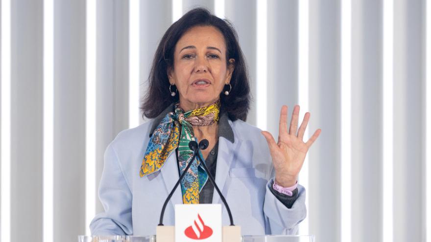 La presidenta del Banco Santander, Ana Botín, en una imagen de archivo.