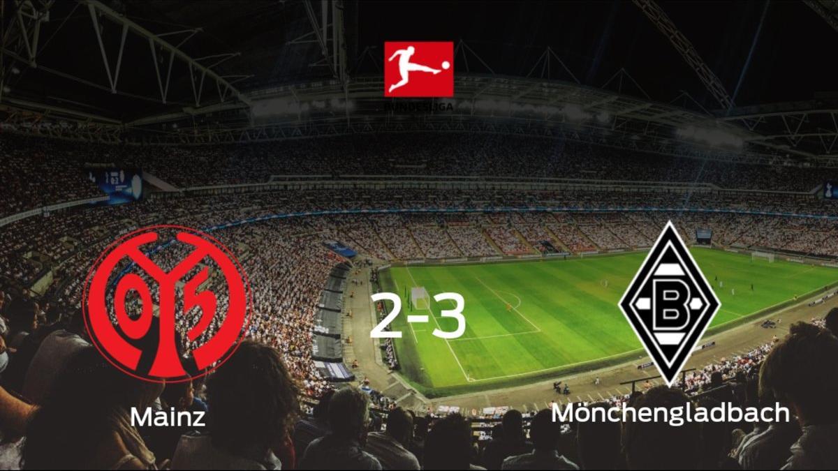 El Borussia Mönchengladbach gana 2-3 al Mainz 05 y se lleva los tres puntos