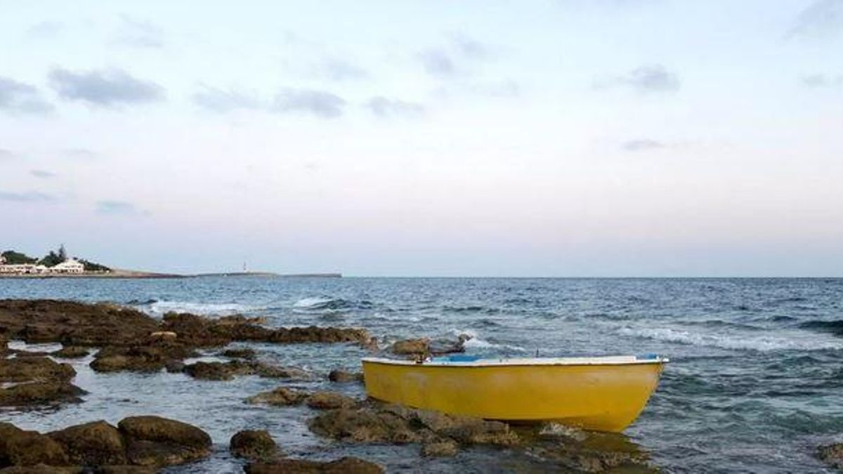 Archivbild eines Migrantenboots vor Mallorca