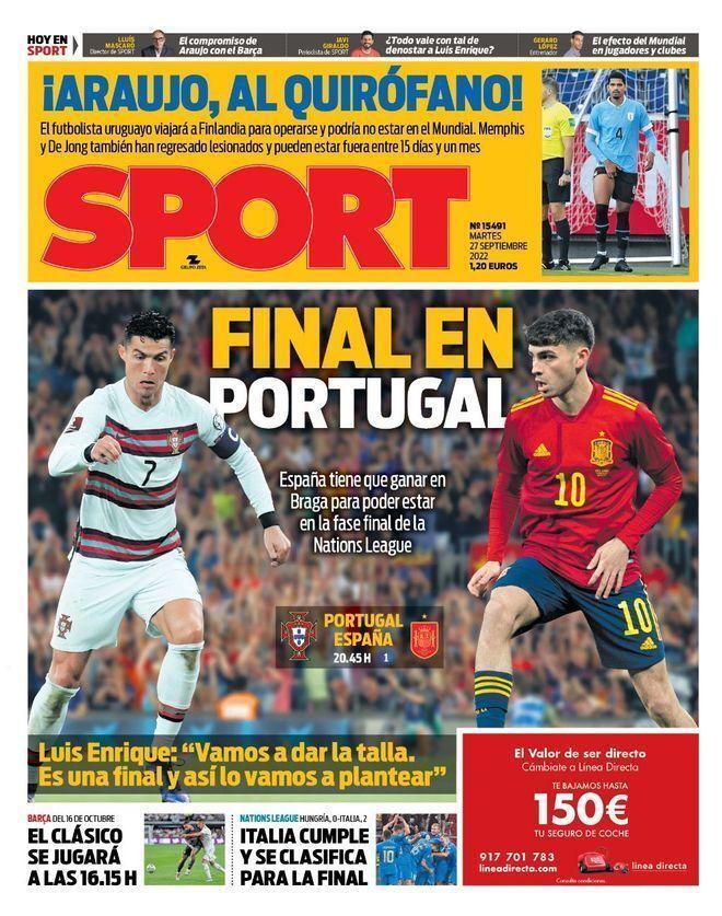 Las portadas de la prensa deportiva de hoy