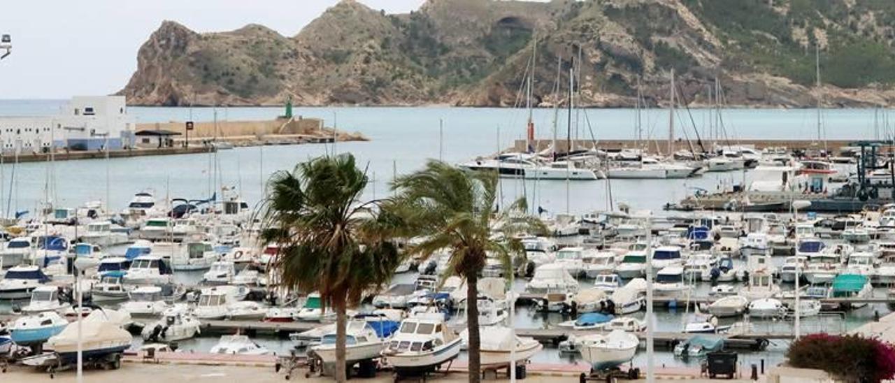 Barcos de pesca deportiva en el puerto de Altea.