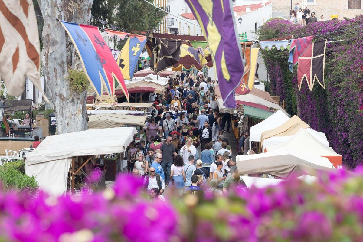 Vista general de sa Carrossa durante la Ibiza Medieval del año pasado.