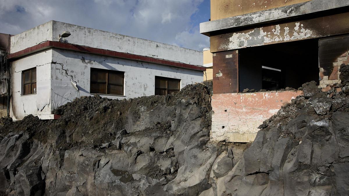 Negocios de Puerto Naos afectados por la erupción del Tajogaite
