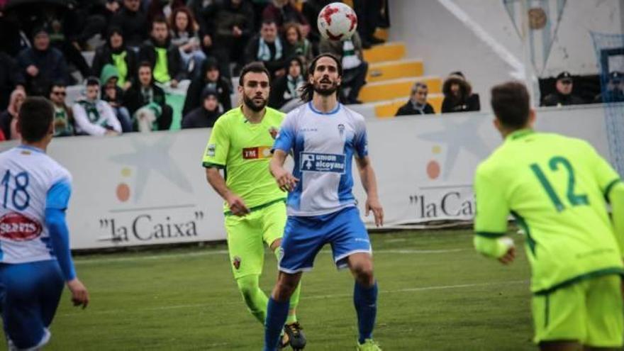 Gonzalo Verdú, durante el partido Alcoyano-Elche.