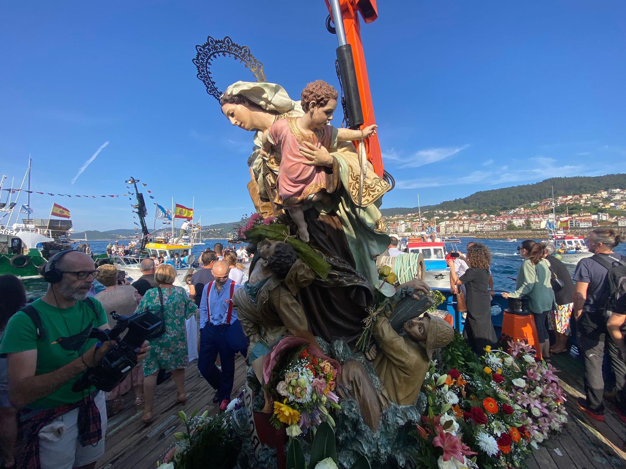 Las celebraciones en honor a la Virgen del Carmen en O Morrazo. La procesión en Bueu