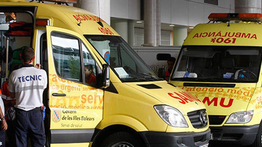 Krankenwagen im Einsatz.