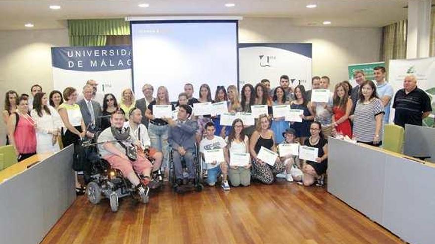 El Rectorado acogió ayer el acto de clausura del Campus Inclusivo celebrado en la UMA.