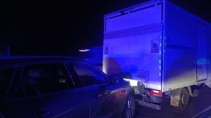 Imagen de la detención de los Mossos en la AP-7