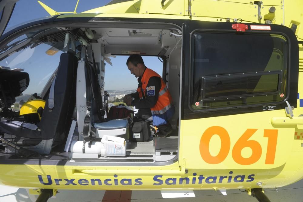 El Hospital de A Coruña estrena su helipuerto