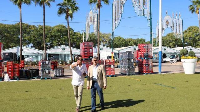El teniente alcalde de San Pedro, Javier García, en el recinto ferial. | L.O.