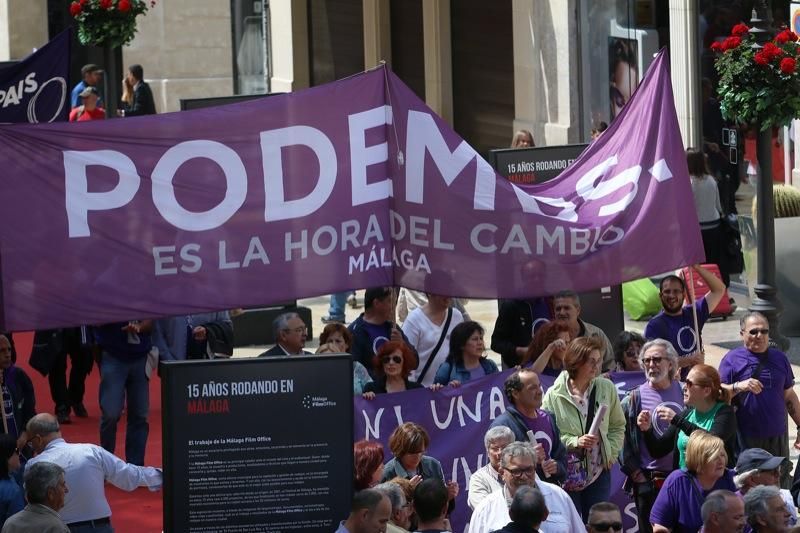 Manifestación del Primero de Mayo en Málaga