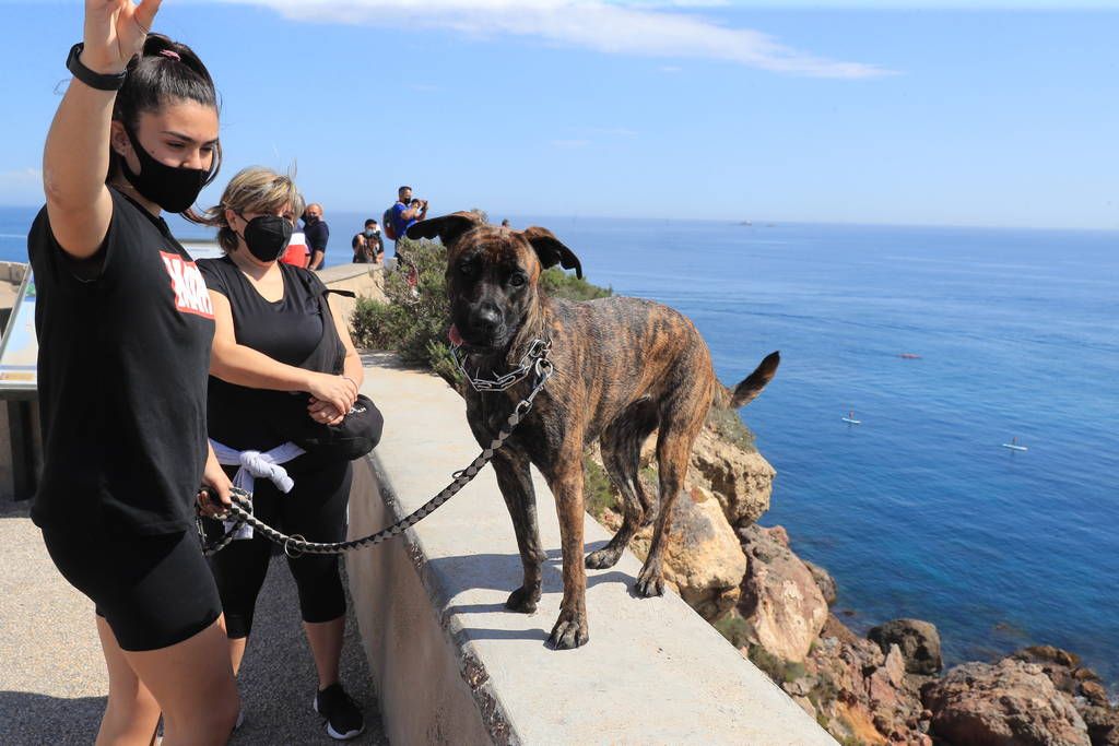 Así estaban hoy Cabo de Palos y La Manga