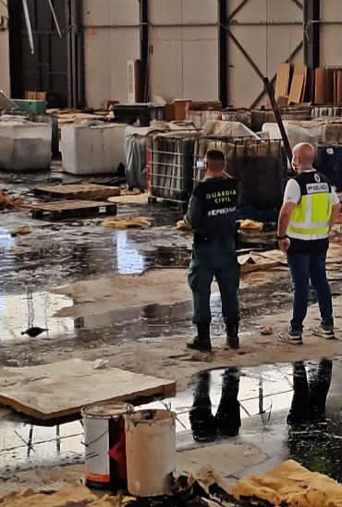 La nave de Crevillent descubierta por la Policía. | INFORMACIÓN