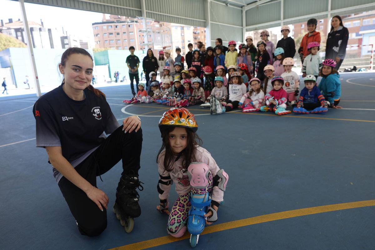 En imágenes: la última sesión de Patio Patín coordinada por el club Avilés Patina, en el colegio del Quirinal