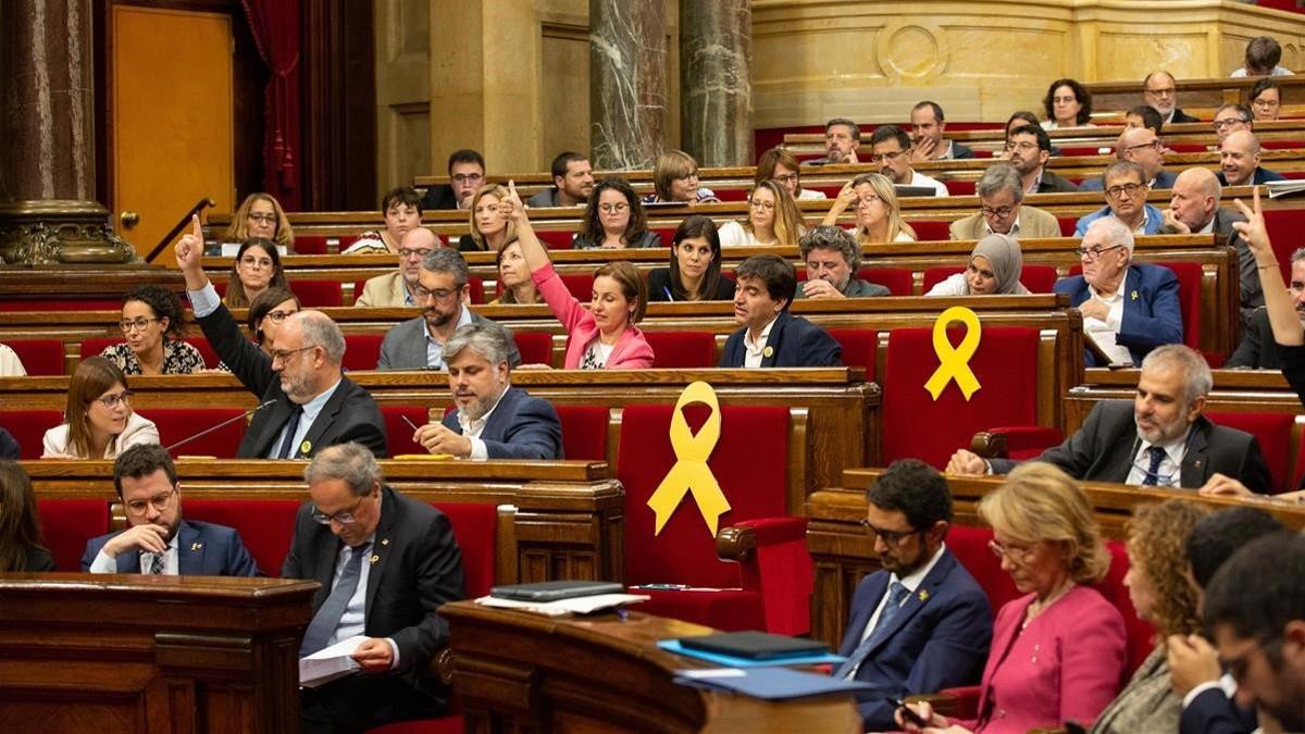 Pleno del Parlament.