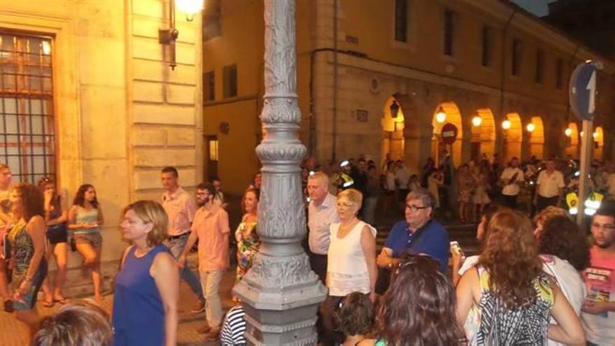 Procesión dels Benissants de la Pedra, en la que la alcaldesa tuvo que salir escoltada.