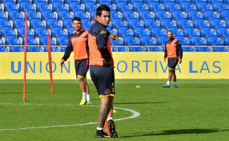 Entrenamiento de la UD Las Palmas, 9 enero 2017