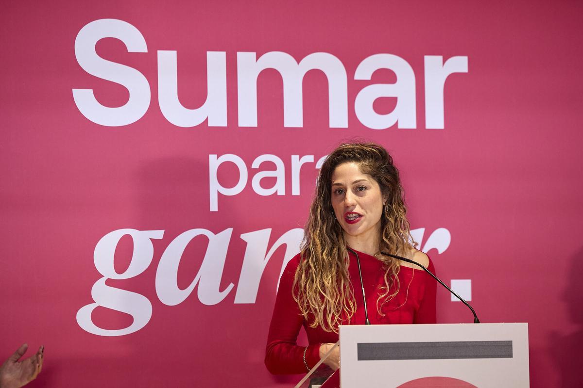 La coordinadora general de Sumar, Lara Hernández, el pasado noviembre.