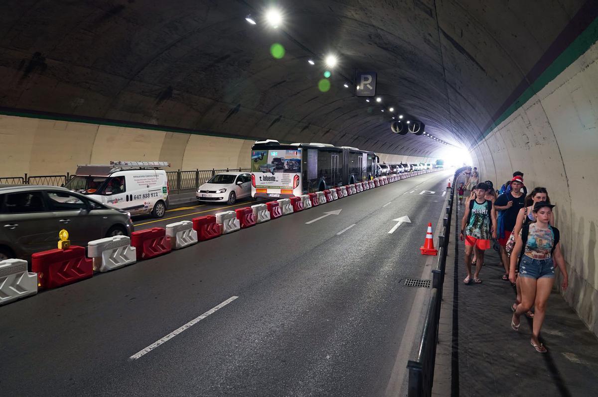 Inicio de las obras de insonorización del túnel de la Alcazaba