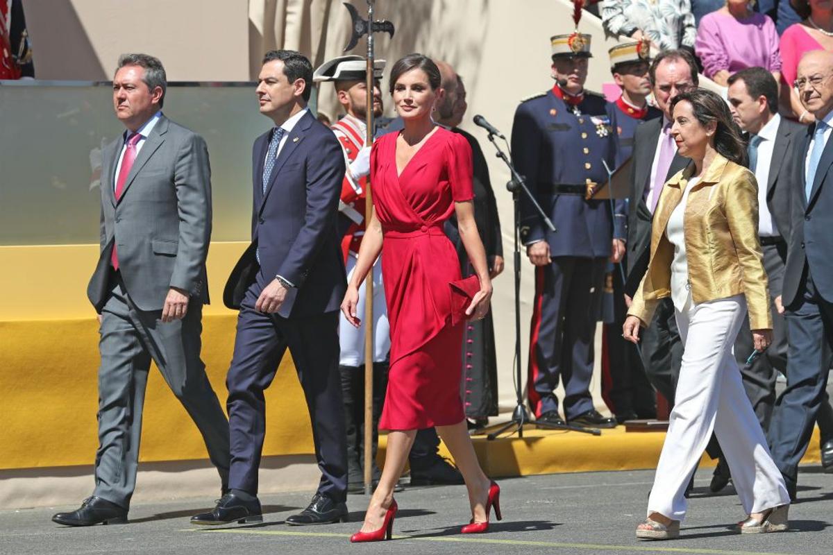 Letizia Ortiz en el Día de las fuerzas armadas en Sevilla