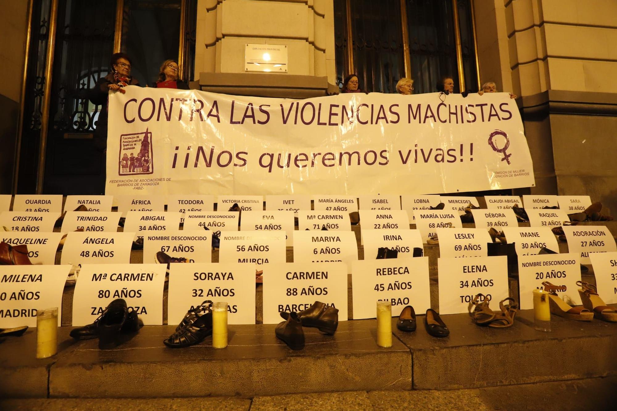 Manifestación En Zaragoza Contra La Violencia Machista Por Los Asesinatos Ocurridos En Diciembre 5374