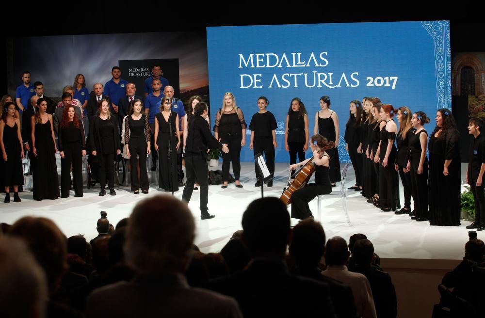 Acto de entrega de las medallas de Asturias