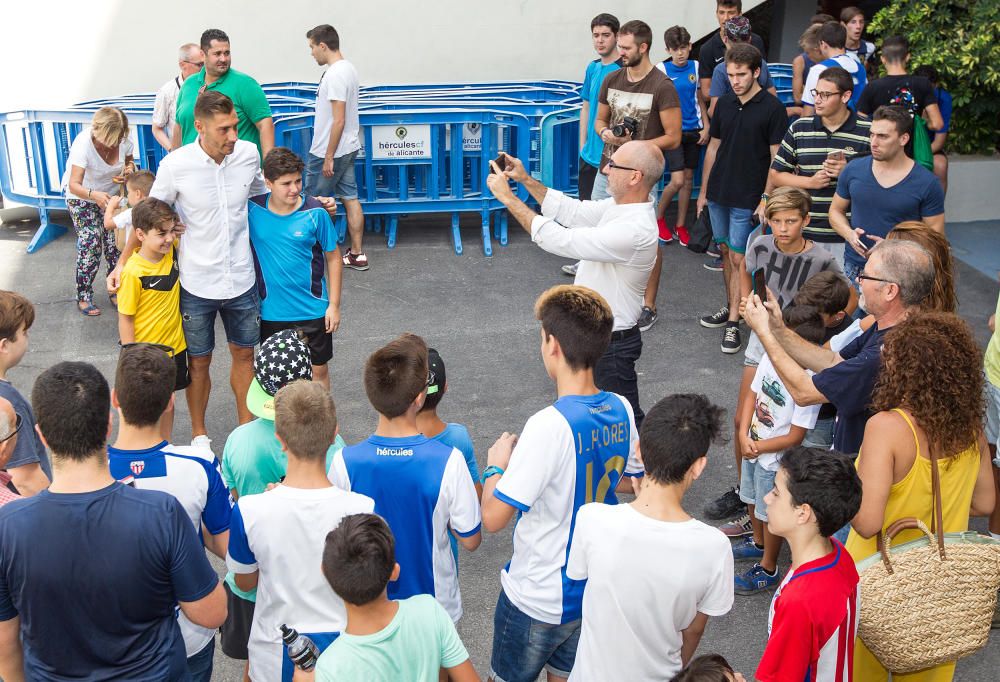 Samuel se emociona en su vuelta al Hércules